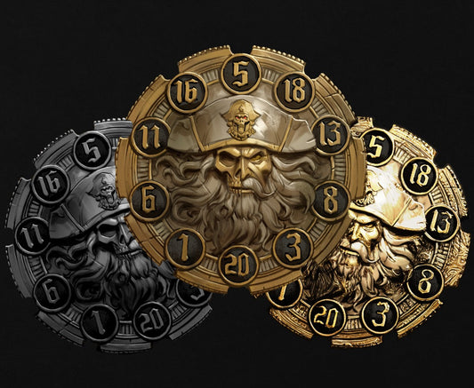 Flipdie Dice Coin Set: Pirate Theme Pre-Order (Delivery: Dec/2025)