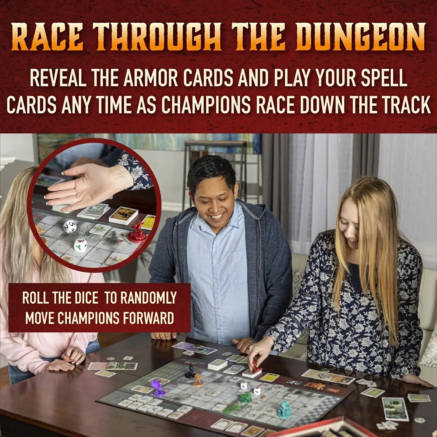 Deluxe Dungeon Derby Board Game