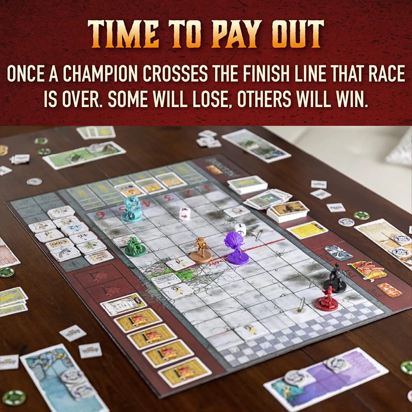 Deluxe Dungeon Derby Board Game
