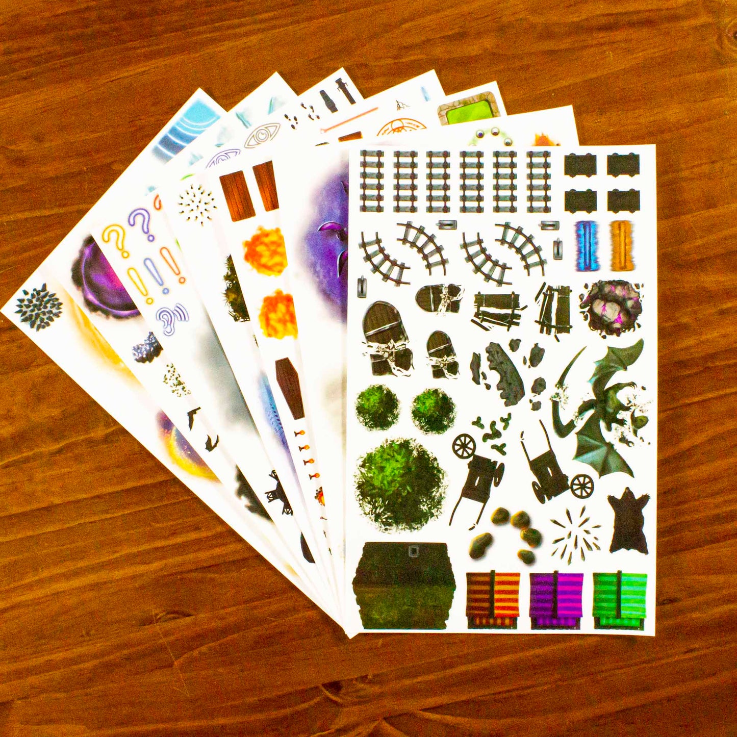 Sci-Fi Re-usable Sticker Sheet