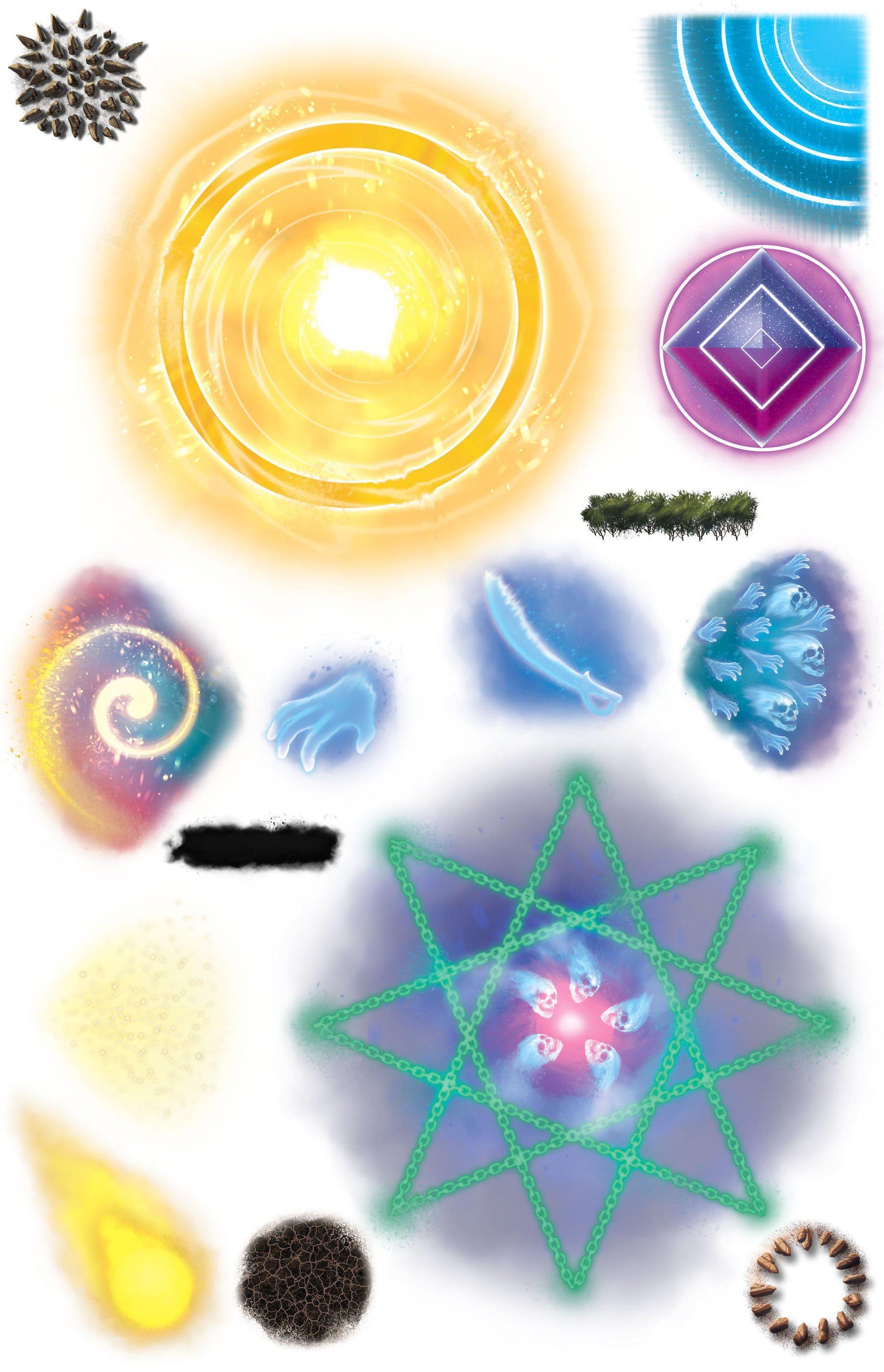 Fantasy Re-usable Sticker Sheet - Yarro Studios