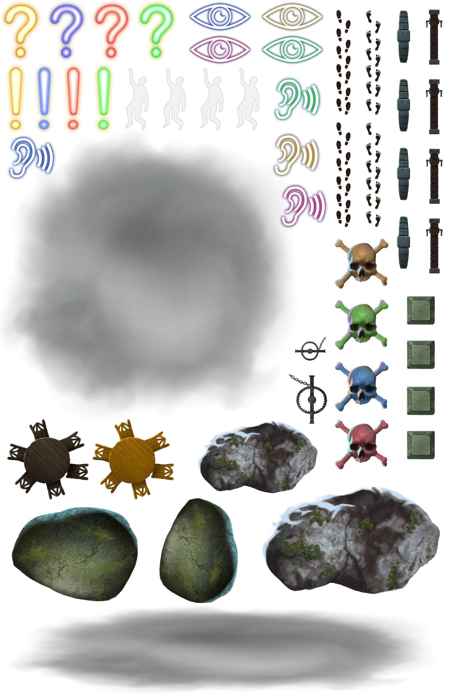 Fantasy Re-usable Sticker Sheet - Yarro Studios