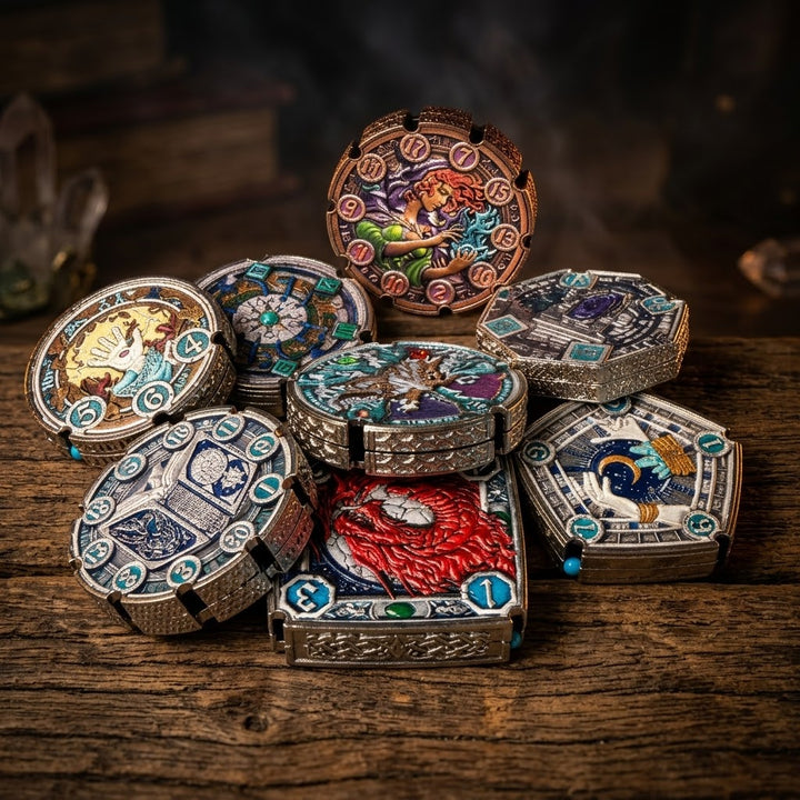 FlipDie Mage — Metal Dice Coin Set