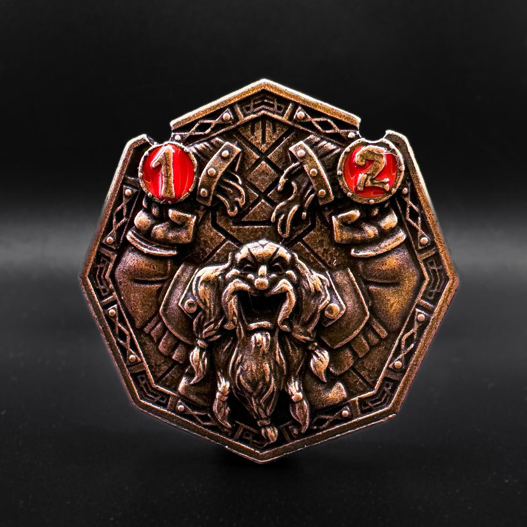 FlipDie Seven Realms — Metal Dice Coin Set