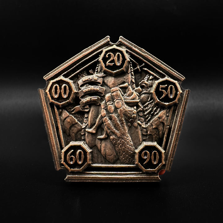 FlipDie Dragon — Metal Dice Coin Set