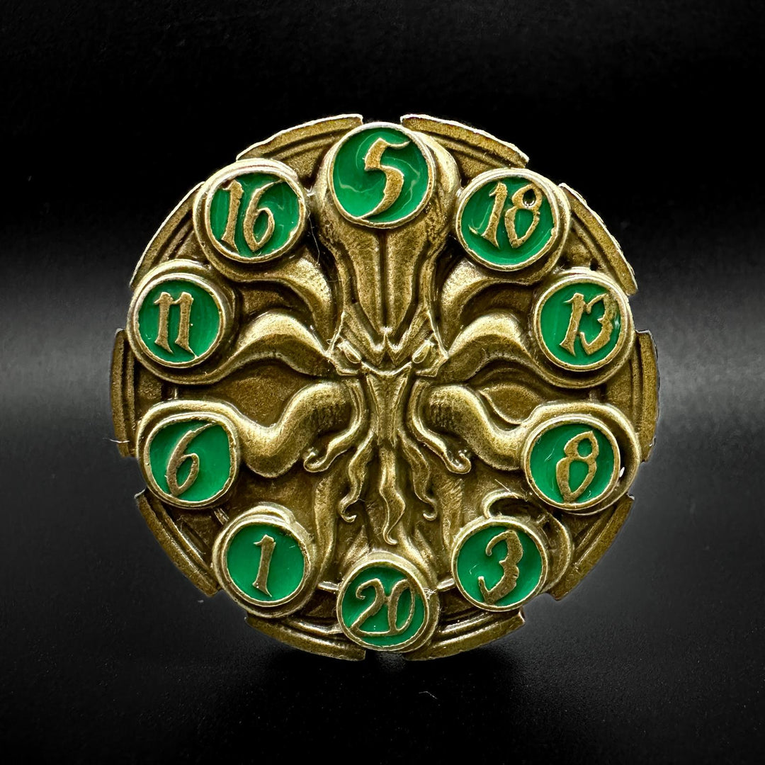 FlipDie Dragon — Metal Dice Coin Set