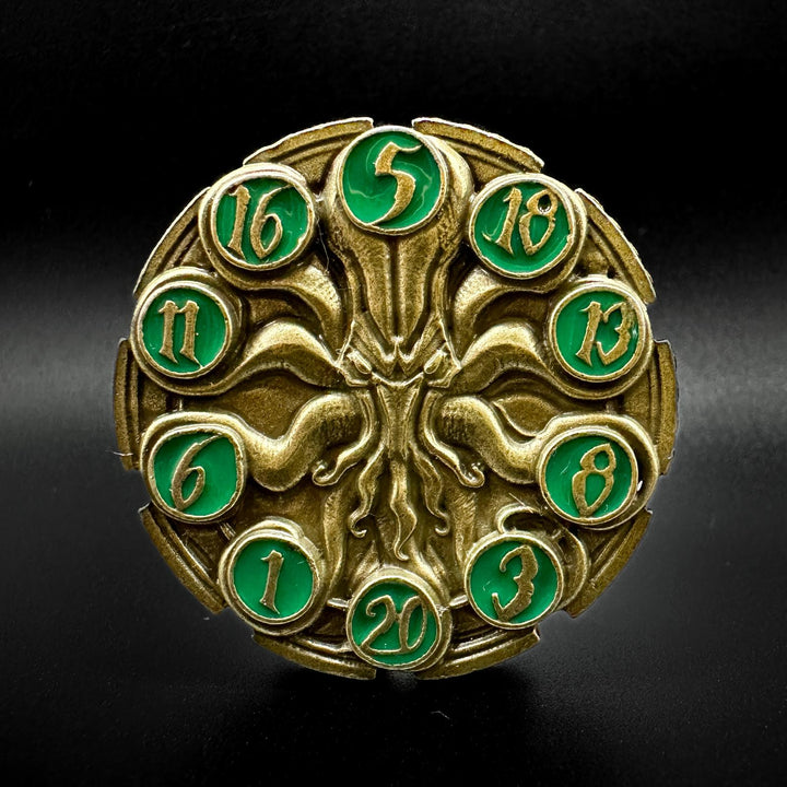 FlipDie Dragon — Metal Dice Coin Set