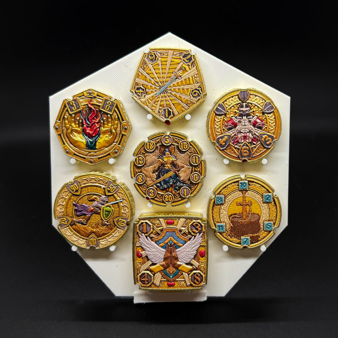 FlipDie Paladin — Metal Dice Coin Set