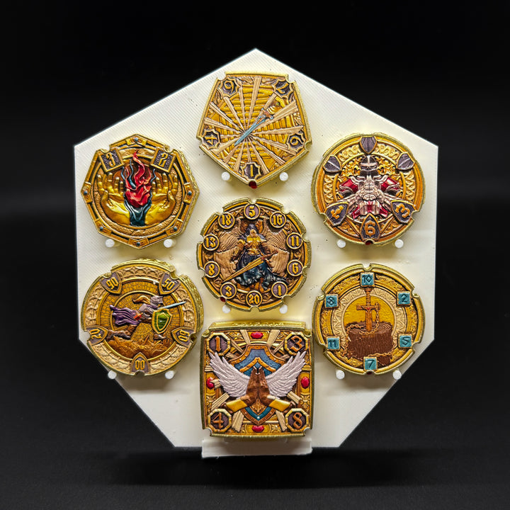 FlipDie Paladin — Metal Dice Coin Set