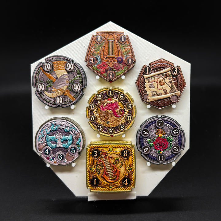 FlipDie Bard — Metal Dice Coin Set