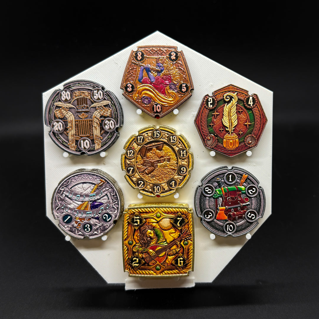 FlipDie Bard — Metal Dice Coin Set
