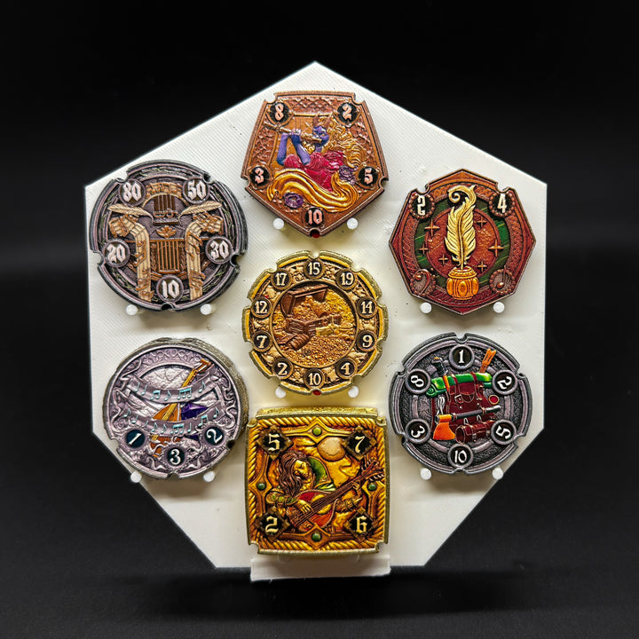 FlipDie Bard — Metal Dice Coin Set