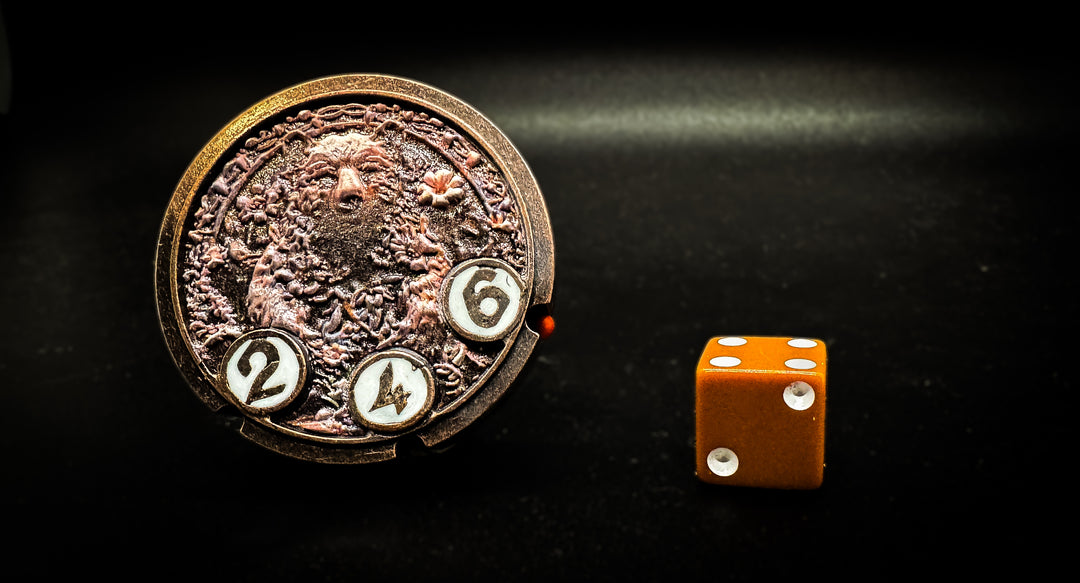 FlipDie Druid — Metal Dice Coin Set
