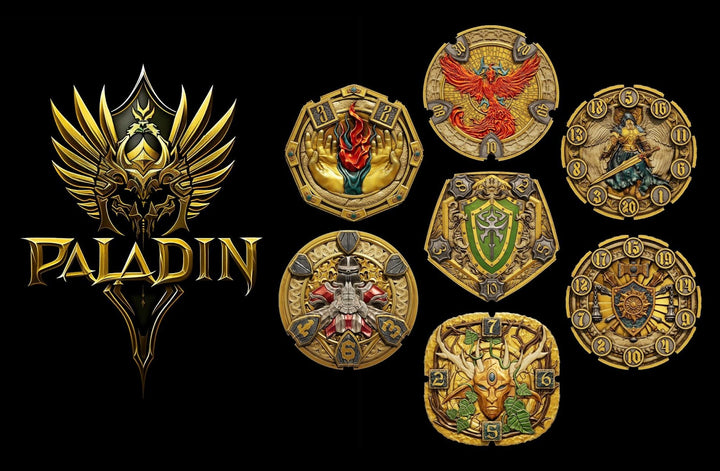 FlipDie Paladin — Metal Dice Coin Set