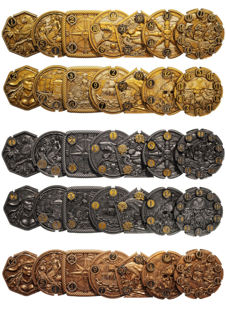 FlipDie Pirate — Metal Dice Coin Set