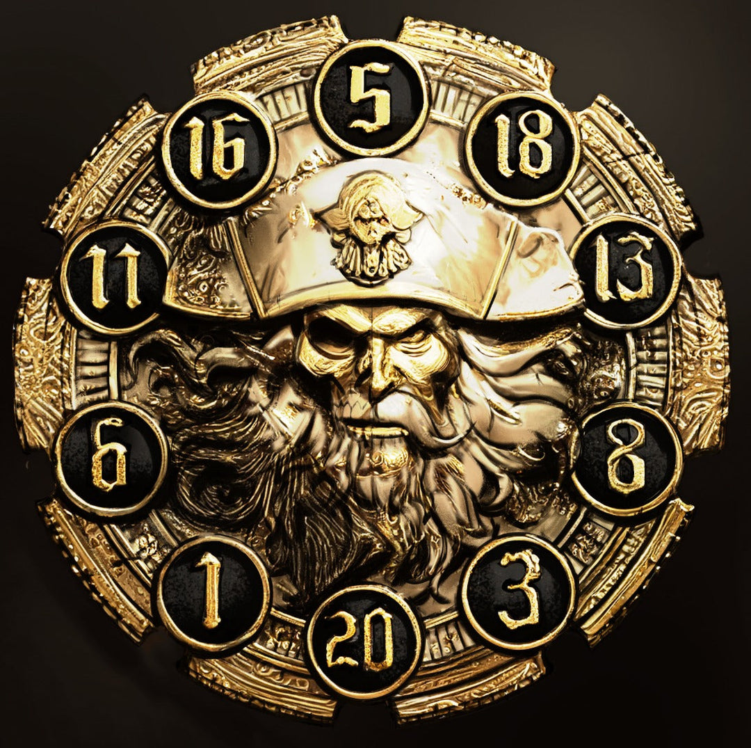 FlipDie Pirate — Metal Dice Coin Set