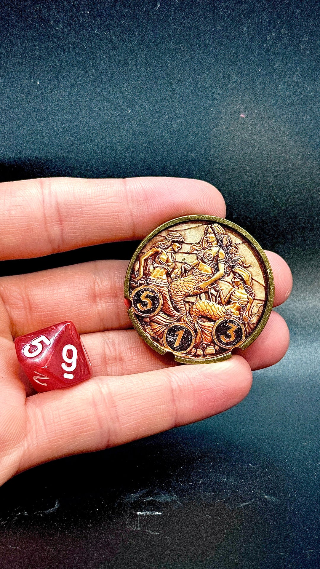 FlipDie Bard — Metal Dice Coin Set