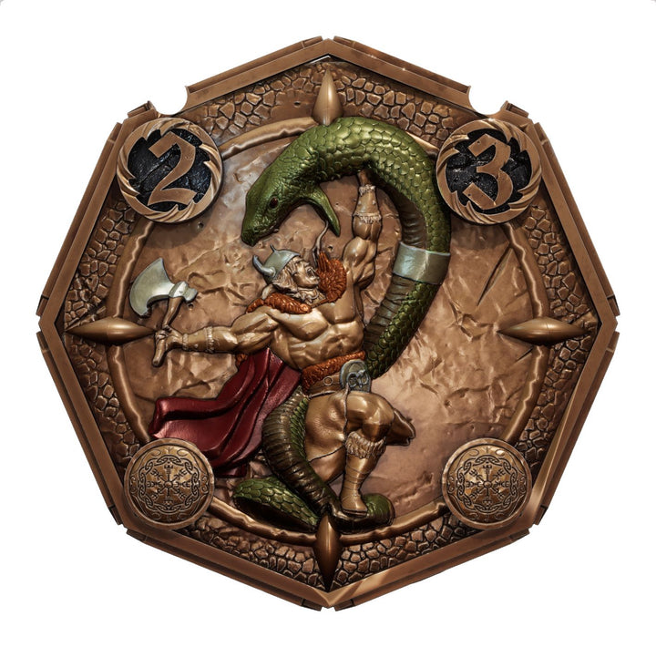FlipDie Barbarian — Metal Dice Coin Set