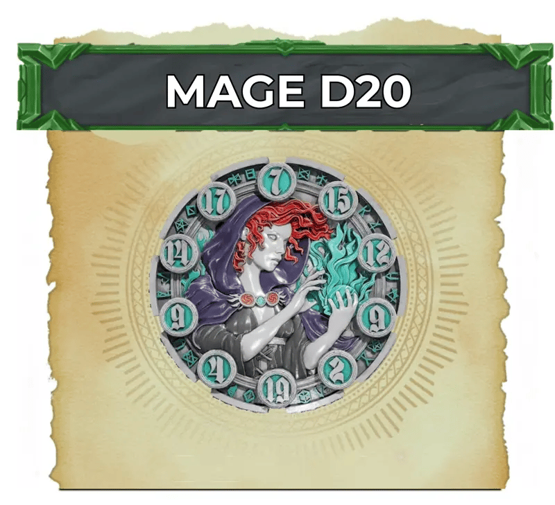 FlipDie Mage — Metal Dice Coin Set