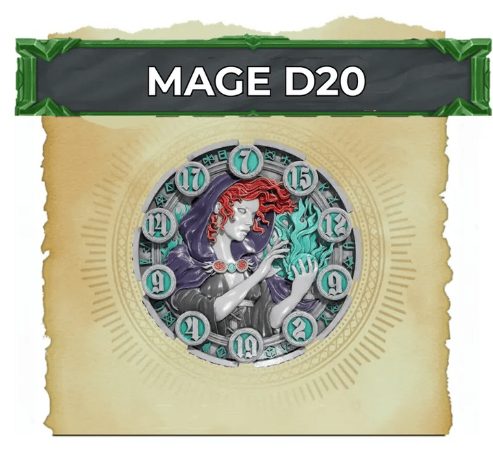 FlipDie Mage — Metal Dice Coin Set