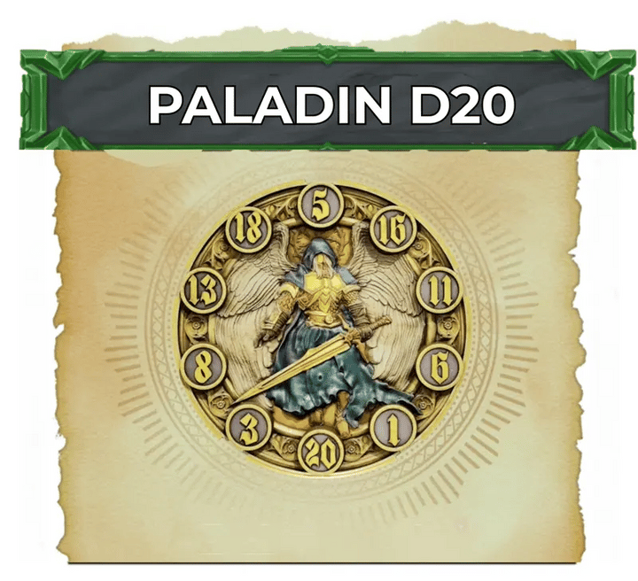 FlipDie Paladin — Metal Dice Coin Set