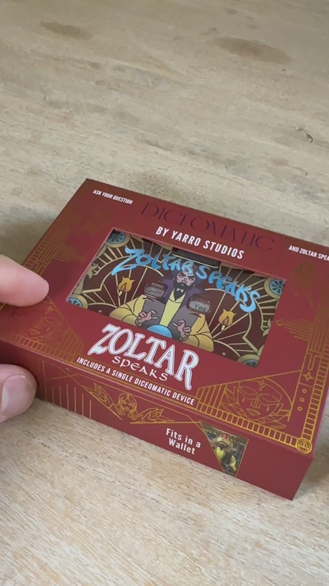 Diceomatic Zoltar Speaks — Single Decision Spinner