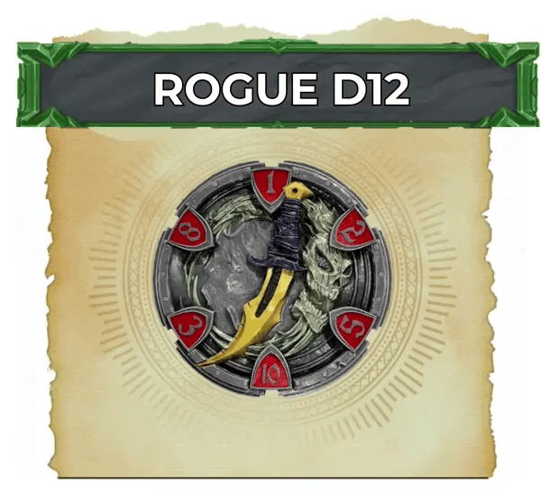 FlipDie Rogue — Metal Dice Coin Set
