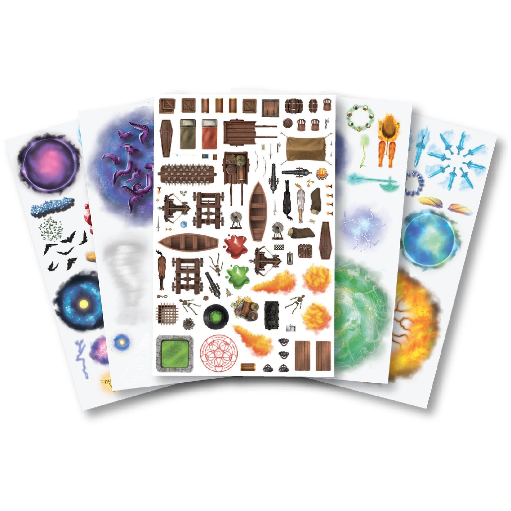 Fantasy Re-usable Sticker Sheet - Yarro Studios