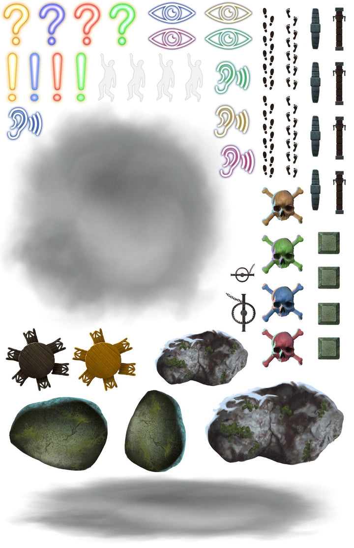 Fantasy Re-usable Sticker Sheet - Yarro Studios